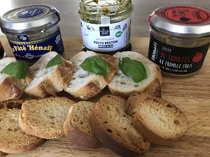 Vegetarische Terrine im Glas, bretonische Spezialität, Bretagne Allerlei